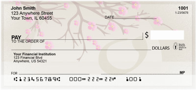 Cherry Blossom Serenity - O Monogram Checks | QBJ-73