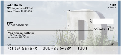 Letter D In The Sea Personal Checks | QBK-41