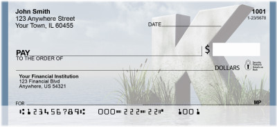 Letter K In The Sea Personal Checks | QBK-45