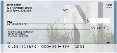 Letter N In The Sea Personal Checks | QBK-48