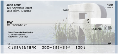 Letter R In The Sea Personal Checks | QBK-51