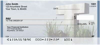 Letter T In The Sea Personal Checks | QBK-53