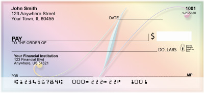 Rainbow Art Monogram - N Personal Checks | QBL-21