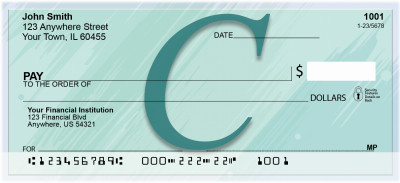 Restoration Monograms - C Personal Checks | QBL-36