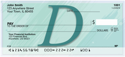 Restoration Monograms - D Personal Checks | QBL-37