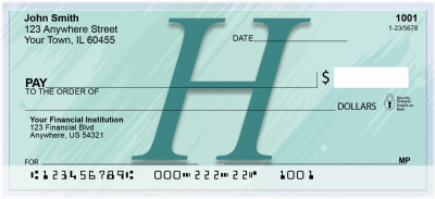 Restoration Monograms - H Personal Checks | QBL-41
