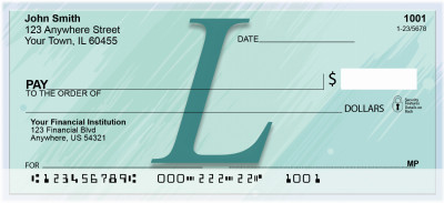 Restoration Monograms - L Personal Checks | QBL-45