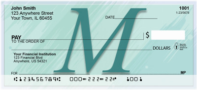 Restoration Monograms - M Personal Checks | QBL-46