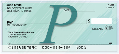 Restoration Monograms - P Personal Checks | QBL-49