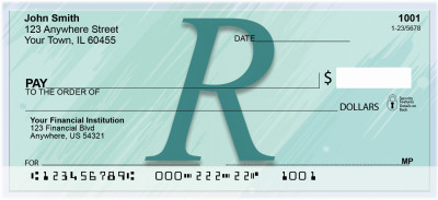 Restoration Monograms - R Personal Checks | QBL-51