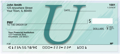 Restoration Monograms - U Personal Checks | QBL-54