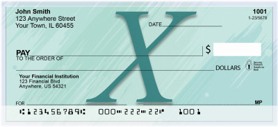 Restoration Monograms - X Personal Checks | QBL-57