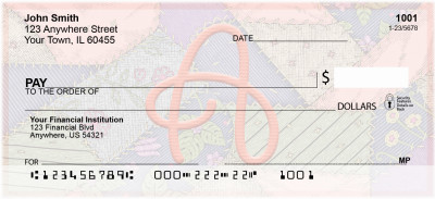 Shabby Chic Monograms - A Personal Checks | QBL-60