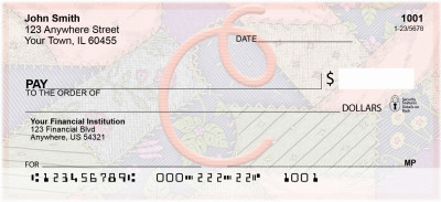 Shabby Chic Monograms - C Personal Checks | QBL-62