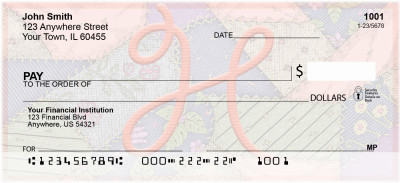 Shabby Chic Monograms - H Personal Checks | QBL-67