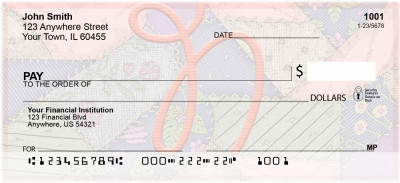 Shabby Chic Monograms - N Personal Checks | QBL-73