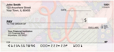 Shabby Chic Monograms - U Personal Checks | QBL-80