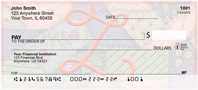Shabby Chic Monograms - Z Personal Checks | QBL-85