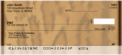 Leopard Skin Prints Personal Checks | QBM-53