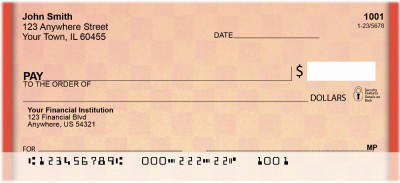 Checkered And Colorful Personal Checks | QBM-70