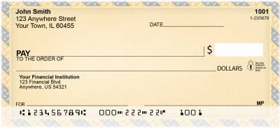 One For The Road - Diamondplate Personal Checks | QBN-08