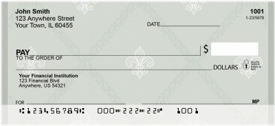 Fleur de Lis Patterns Personal Checks | QBN-23