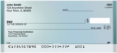 Mystical Teal Personal Checks | QBN-74