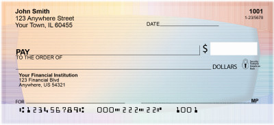 Spend It In Technicolor Personal Checks | QBN-85
