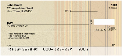 Woven Stripes Personal Checks | QBO-15