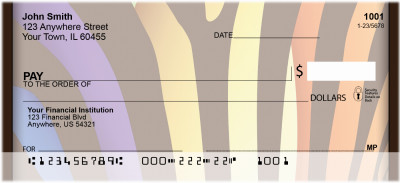 Wild Zebra Stripes Personal Checks | QBO-21