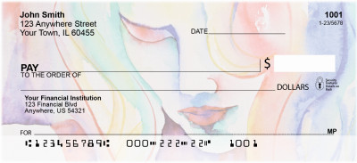 Rainbow Of Reflections Portrait Personal Checks | QBO-68