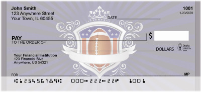 Football Crest Personal Checks | QBQ-10