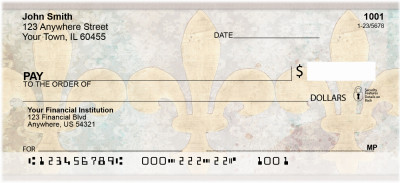Antique Fleur de Lis Personal Checks | QBQ-84