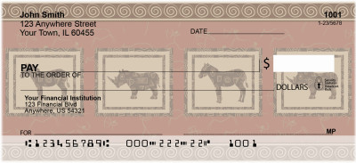 African Safari On Parade Personal Checks | QBR-03