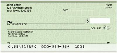 Green Gator Prints Personal Checks | QBR-16