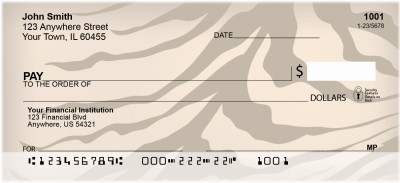 Pastel Zebra Prints Personal Checks | QBR-21