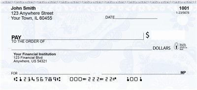 Classic Paisley Personal Checks | QBR-39
