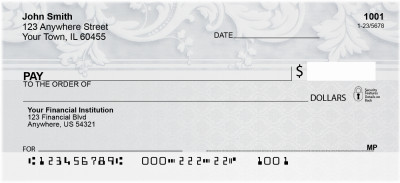 Classic Vintage Florish Personal Checks | QBR-40