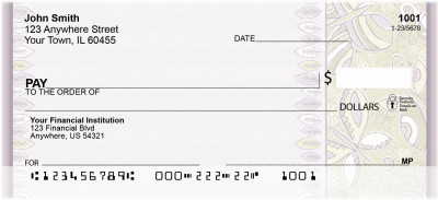 Feathers And Butterflies Personal Checks | QBR-54