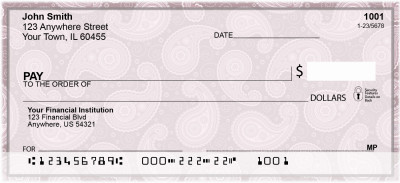 Pure Paisley Personal Checks | QBR-76