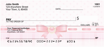 Pink Ribbon Fun Personal Checks | QBR-81