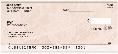 Romantic Lace Personal Checks | QBR-85