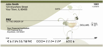 White Wine Personal Checks | QBR-94