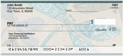 Jeweled Dragonflies Personal Checks | QBS-15