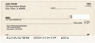 Paisley Charm Personal Checks | QBS-26