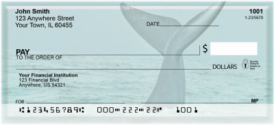 Whale Of A Tail Personal Checks | ZANJ-88