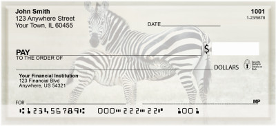 Zebra & Babies Personal Checks | ZANJ-90