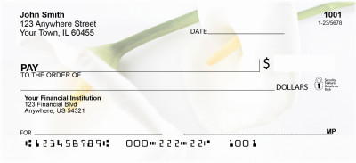 Calla Lilies Personal Checks | ZFLO-23