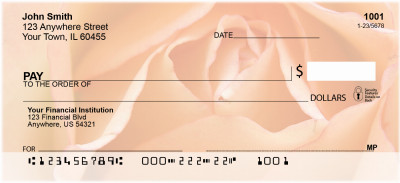 Peachy Florals Personal Checks | ZFLO-39