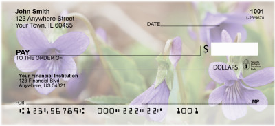 Violets Personal Checks | ZFLO-53